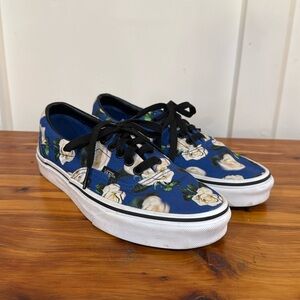Vans Era Skate Shoes in Romantic Blue Floral